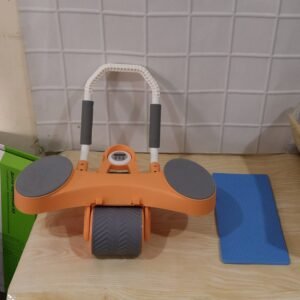 Automatic Rebound Abdominal Exercise Roller Wheel with Elbow Support (1 Pc)