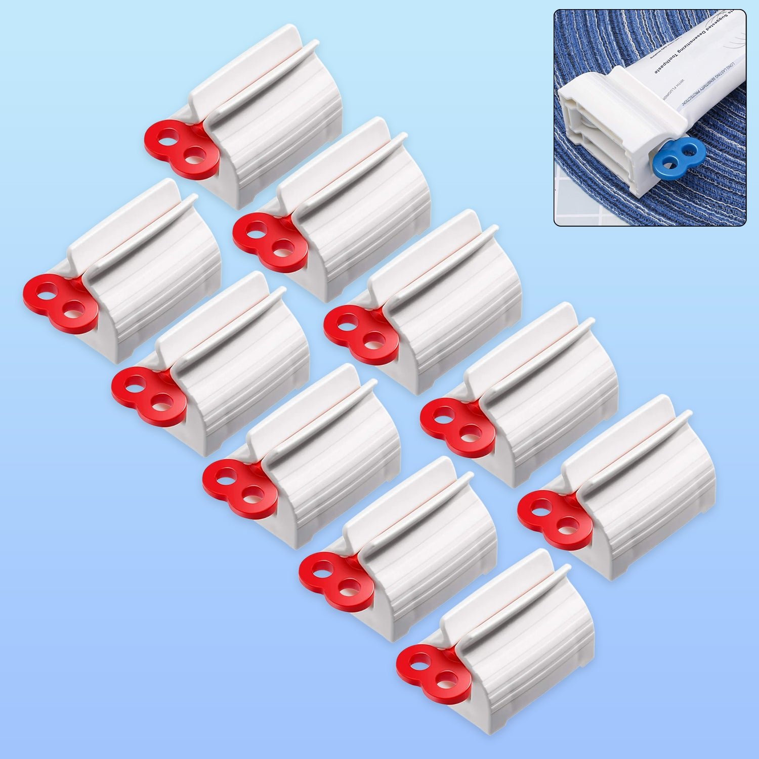 Rolling-Tube-Toothpaste-Squeezer-01 Plastic Tube Squeezer Set – Zero-Waste 10-Piece Dispenser Kit