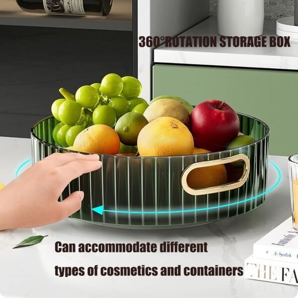 Rotating Storage Rack – Multipurpose Organizer with Handles