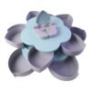Rotating Candy Dish Flower Shape Multi Section Snack Box with Phone Holder (1 Set)
