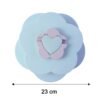 Rotating Candy Dish Flower Shape Multi Section Snack Box with Phone Holder (1 Set)