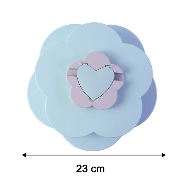 Rotating Candy Dish Flower Shape Multi Section Snack Box with Phone Holder (1 Set)