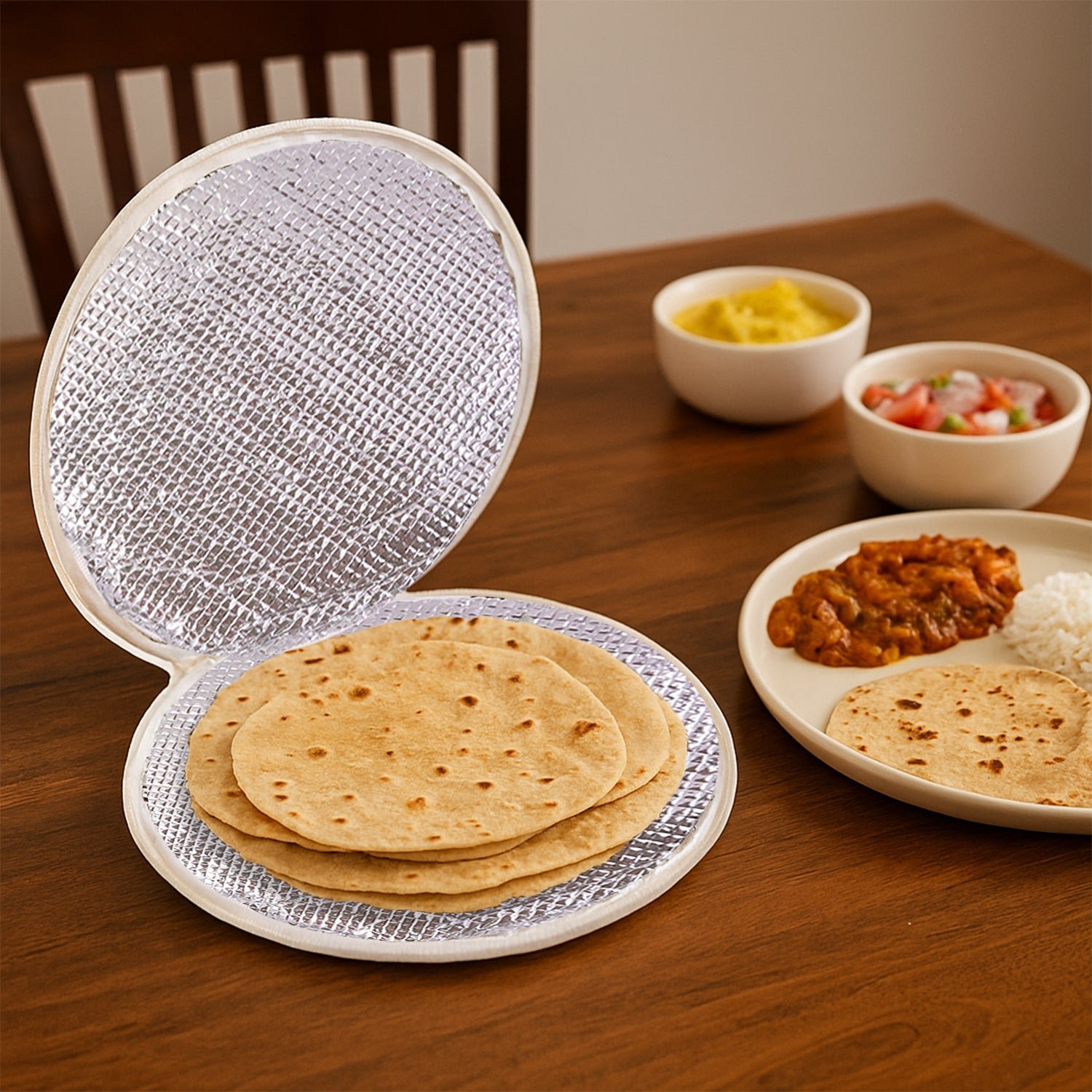 Roti-Cover-02 Insulated Roti Cover – Keeps Rotis Warm & Fresh 23x23cm