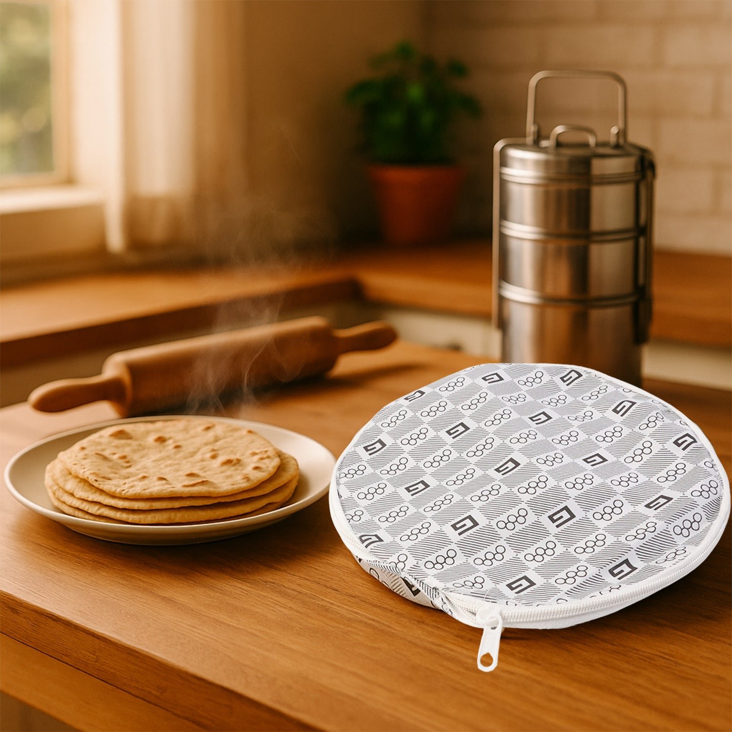 Roti-Cover-06 Insulated Roti Cover – Keeps Rotis Warm & Fresh 23x23cm