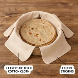 Cotton Roti Cloth Cover – Keep Rotis Warm & Soft Pack of 2