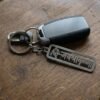 Spiritual Metal Jay Shri Krishna Keychain – Durable Engraved Design