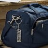 Spiritual Metal Jay Shri Krishna Keychain – Durable Engraved Design