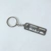 Spiritual Metal Jay Shri Krishna Keychain – Durable Engraved Design
