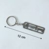 Spiritual Metal Jay Shri Krishna Keychain – Durable Engraved Design