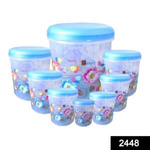 Air Tight Plastic Container Set – 8 Pcs Food Storage | Velvet Wheels