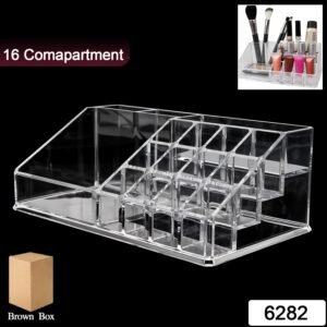 SKU_511f5004-bfc3-403b-82b2-6775cde0f41f Acrylic Makeup Organizer – 16 Clear Compartments for Cosmetics