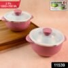 Plastic Serving Bowl Set with Lids – Airtight, Microwave Safe 2 Pieces