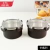 Rustic Jar Set – 2 Airtight 450ml Kitchen Storage Containers