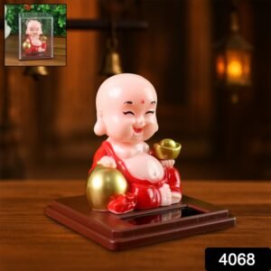 Solar Buddha Car Ornament – Moving Head Dashboard Decor | PowerXpert