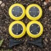 Garden Solar Light 4 Pc Sunflower Waterproof LED Pathway Stake Light (4 Pc Set)