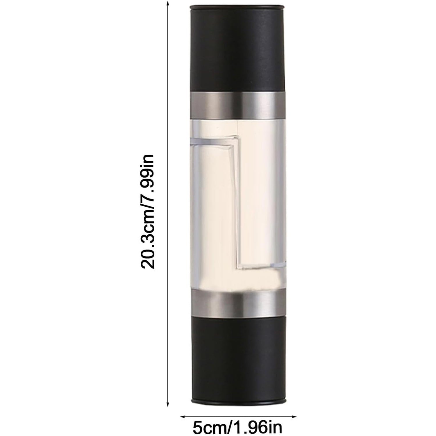 Salt and Pepper Grinder – 2-in-1 Stainless Steel Manual Spice Mill