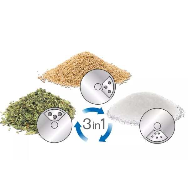 Stainless Steel Spice Jar – 2-in-1 Dual Dispensing with Window