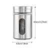 Stainless Steel Spice Jar – 2-in-1 Dual Dispensing with Window