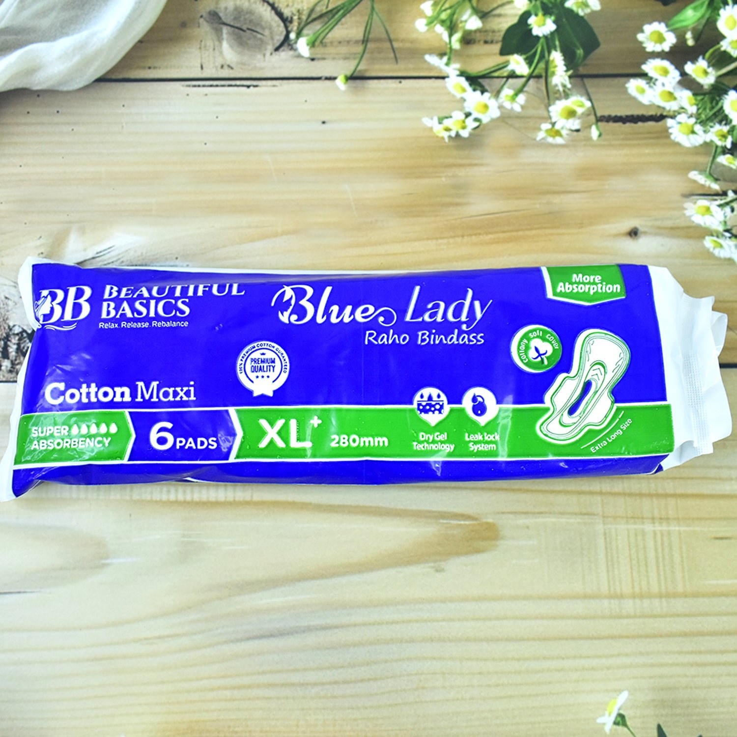 Blue Lady XL Sanitary Pads 280mm – Heavy Flow Protection