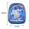 Kids School Backpack Sling Crossbody Bag Astronaut Print Hard Shell (1 Pc)
