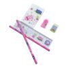 Kids School Stationery Kit with Pencils Eraser Sharpener Ruler Pouch (1 Set)