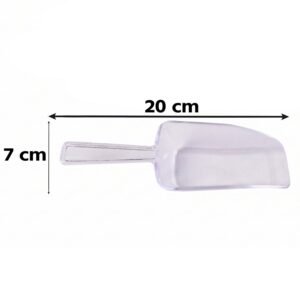 Multipurpose Plastic Scoop Set Clear Flour Coffee Sugar Grain Scoops (3 Pc Set)