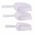 Multipurpose Plastic Scoop Set Clear Flour Coffee Sugar Grain Scoops (3 Pc Set)
