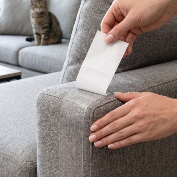 Scratch-Protectors-3 Cat Scratch Furniture Protector – Clear Anti Scratch Tape Set of 5