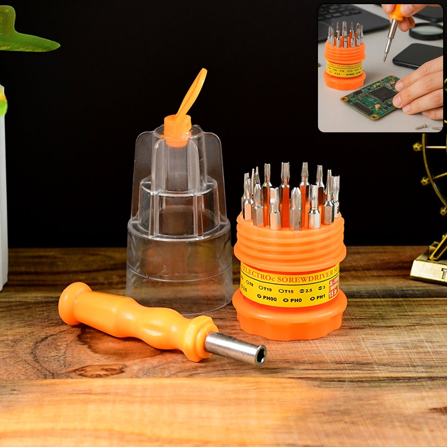 Screwdriver-Set-01 Precision Screwdriver Set – 15-in-1 Compact Repair Toolkit
