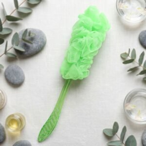Long Handle Bath Loofah – 45cm Reach Back Scrubber | Mist & Relax