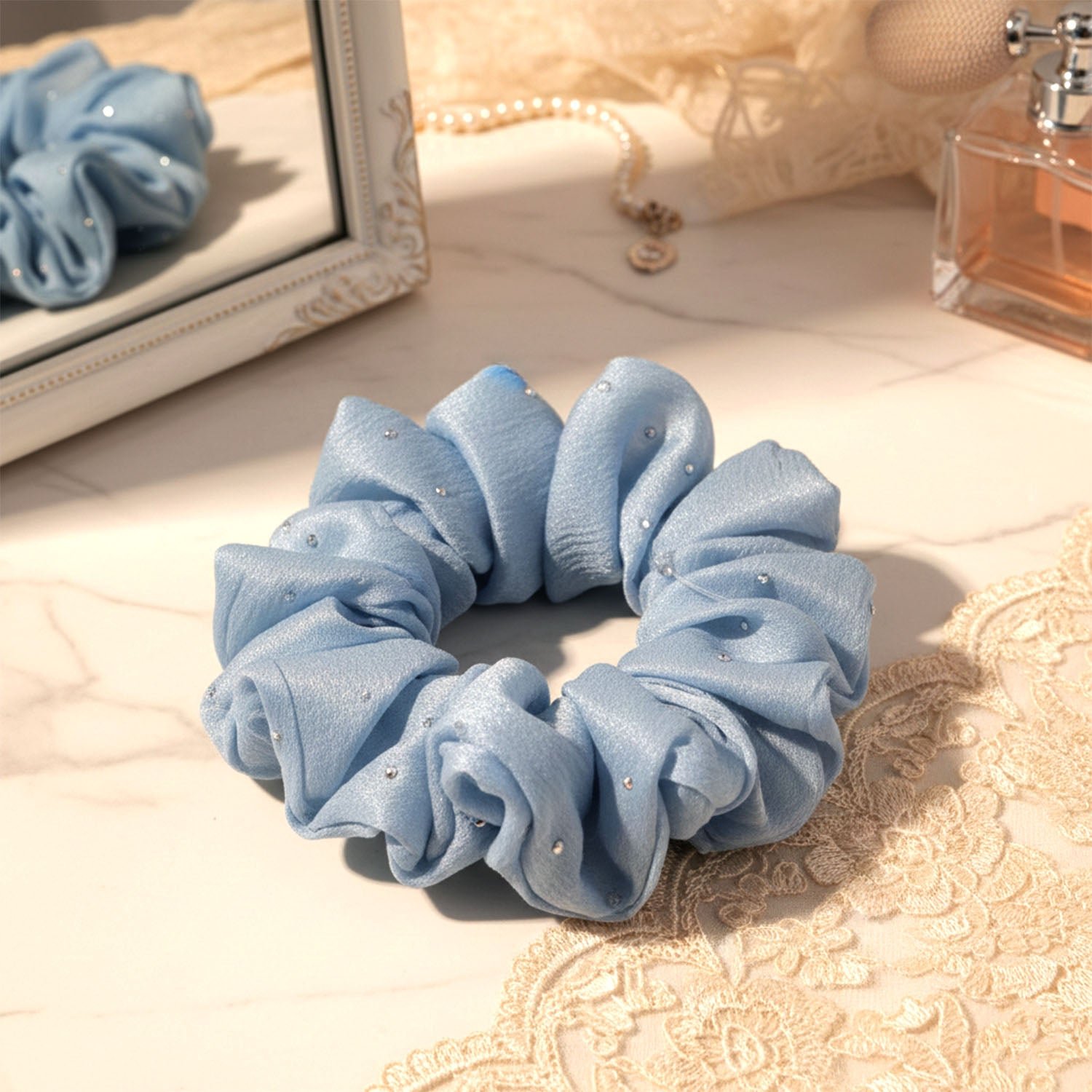 Soft Fabric Hair Scrunchie – Gentle, Stylish Hair Tie