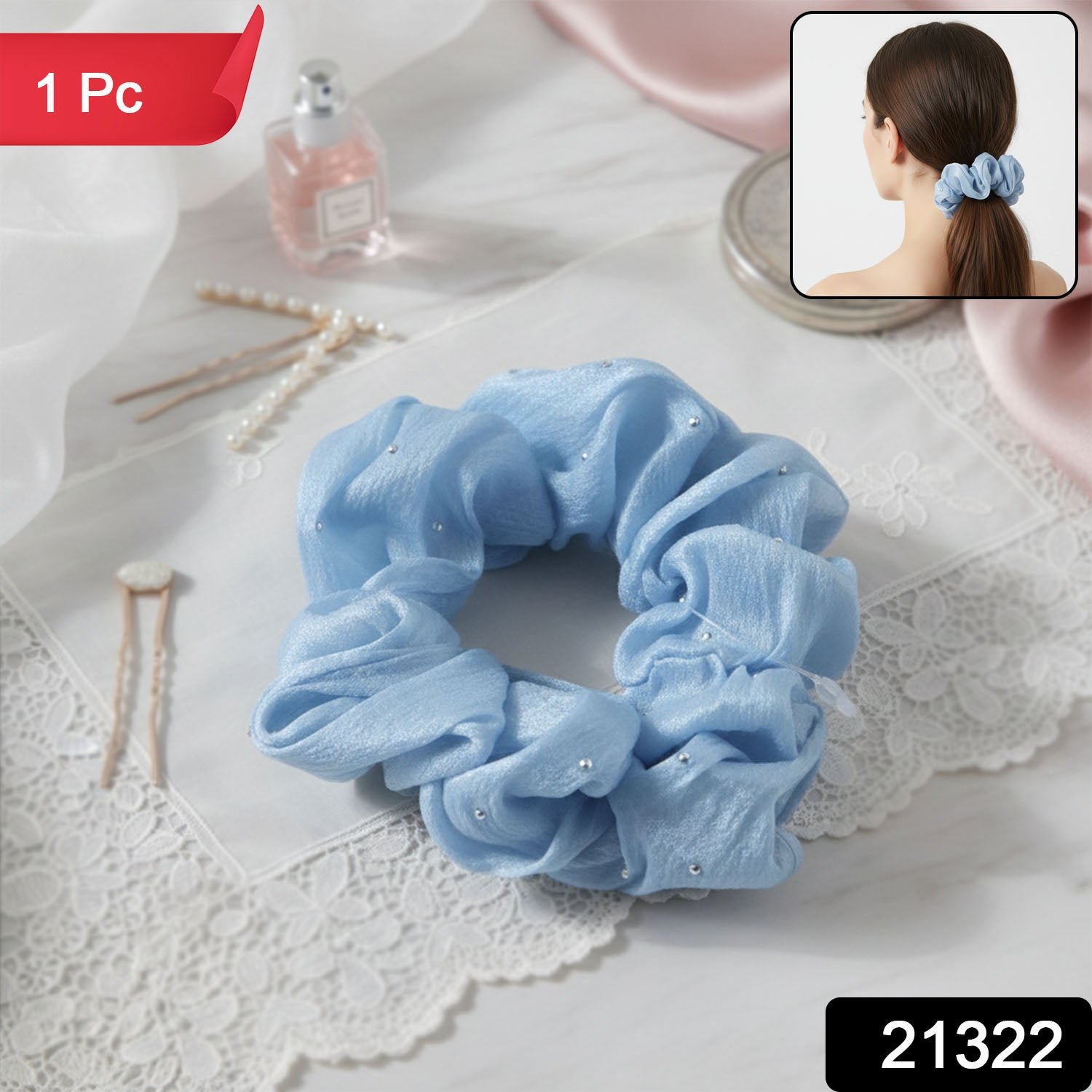 Soft Fabric Hair Scrunchie – Gentle, Stylish Hair Tie
