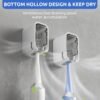 Self Adhesive Dustproof Toothbrush Holder – Space-saving Wall Mount