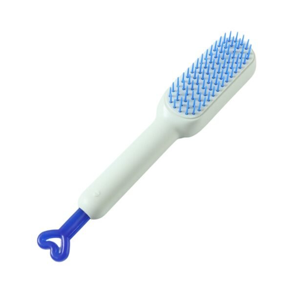 Self-Cleaning Hairbrush – Detangling Massage Comb | Velvet Wipe