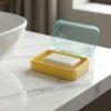 Plastic Soap Case with Cute Smiley Design – Travel Friendly & Hygienic