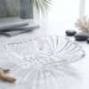 Crystal Glass Turtle with Plate Tray Set for Vastu and Home Decor (2 Pc Set)