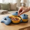 Multipurpose Snack Serving Tray with Lid – Elegant & Convenient