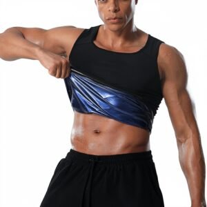 Men’s Sweat Shaper Tank Top – Slim Fit Neoprene for Posture & Sweat
