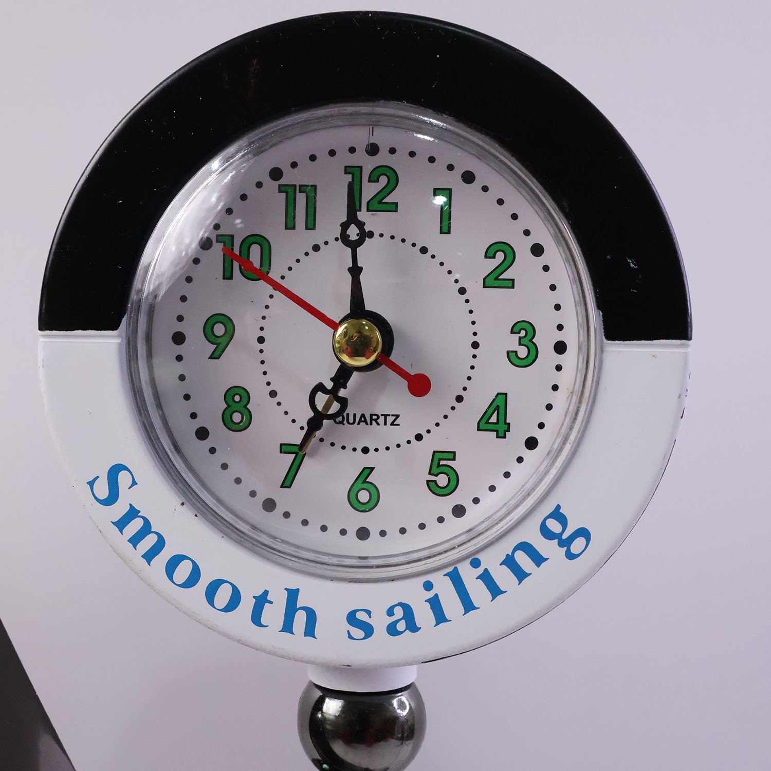 Ship Shape Clock Lamp – Nautical Decorative Table Lamp with Warm LED