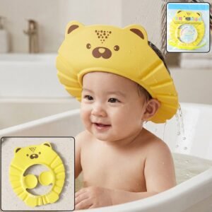 ShowerCapShield02-WOSKU-01 Baby Shower Cap Waterproof Ear Protection and Adjustable Fit