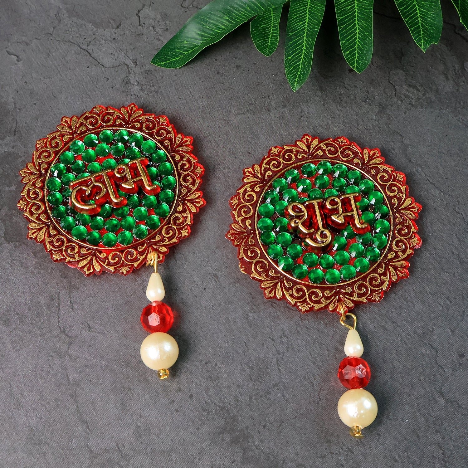 Shubh Labh Decorative Door Hanging – Beaded Festival Wall Décor Set