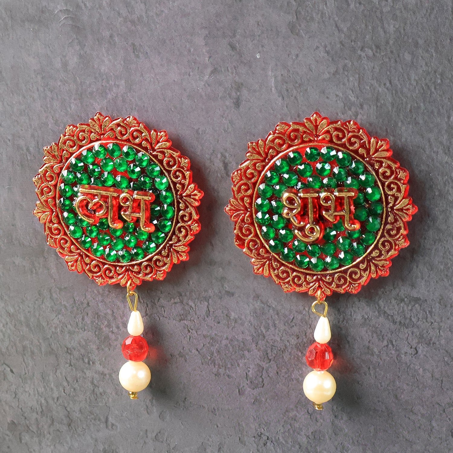 Shubh Labh Decorative Door Hanging – Beaded Festival Wall Décor Set