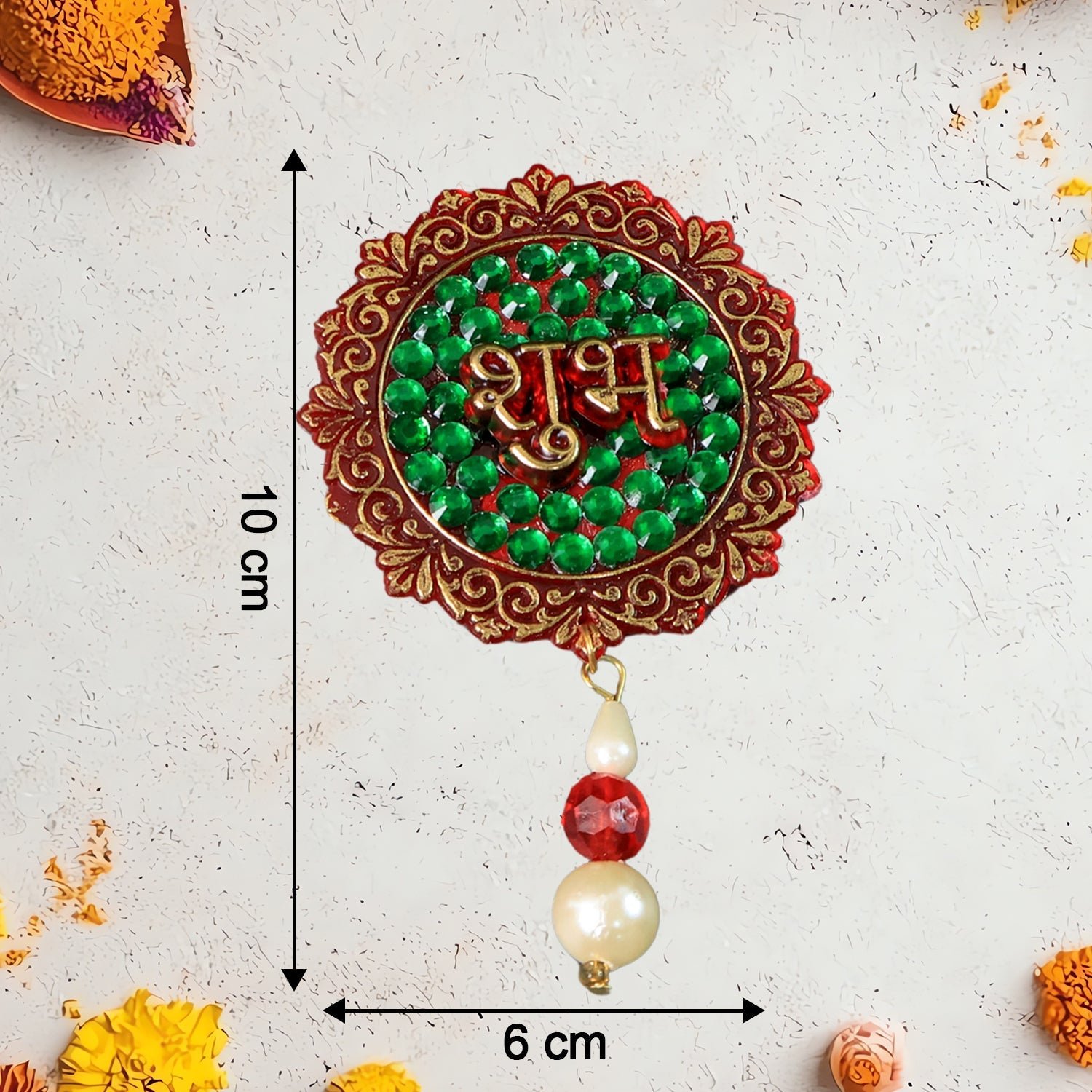 Shubh Labh Decorative Door Hanging – Beaded Festival Wall Décor Set
