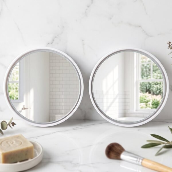 Wide Angle Blind Spot Mirror Round Convex HD Stick On Car Side Mirror (2 Pc Set)