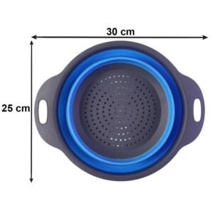 Silicone-Colander-6 Foldable Silicone Strainer – Space-Saving Kitchen Drainer with Handles