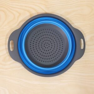 Silicone-Colander-8 Foldable Silicone Strainer – Space-Saving Kitchen Drainer with Handles