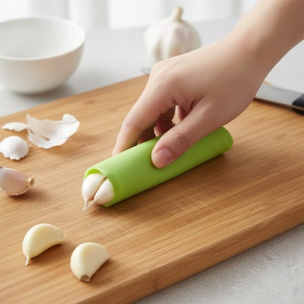 Silicone Garlic Peeler Tube – Mess-Free & Easy Garlic Skin Remover