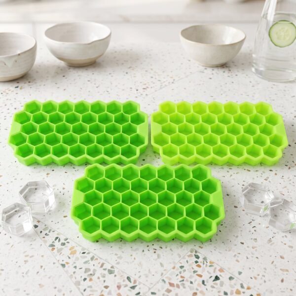 Silicone Honeycomb Ice Cube Tray 37 Cavity Flexible Mould for Freez...