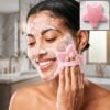 3 In 1 Silicone Shampoo Scalp Massager Brush Face Hair Body Cleanser (1 Pc)