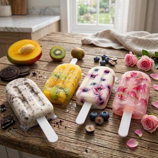 Silicone Popsicle Mold Set – Reusable & Easy Release for Healthy Snacks